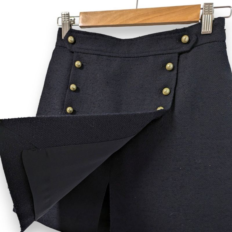 Good 24ss Christian Dior CD Pearl Button Collarless Jacket Skirt Setup Size 42