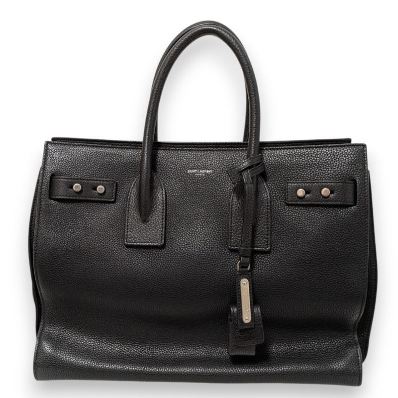 Saint Laurent Paris Sac de Jour 2way Handbag Shoulder Bag Black Ladies Used