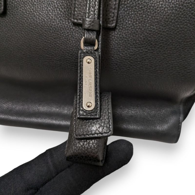 Saint Laurent Paris Sac de Jour 2way Handbag Shoulder Bag Black Ladies Used