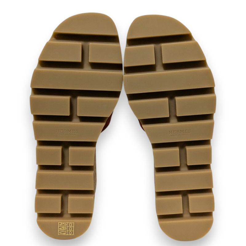 Unused Hermes Eze 30 Platform Cork Sandals Size 36 Approx 23cm (9.06in) Orange