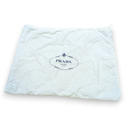 Prada Pocket Silk Chain Mini Bag Handbag Br2635 Bronze Ladies Preowned Used