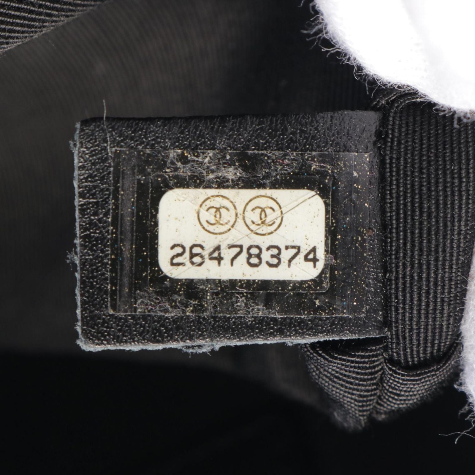 Chanel Waist Bag Body Bag Matelasse Black Leather Matelasse Body Bag Ladies