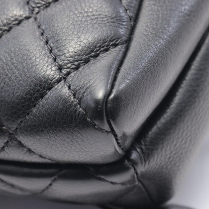 Chanel Waist Bag Body Bag Matelasse Black Leather Matelasse Body Bag Ladies