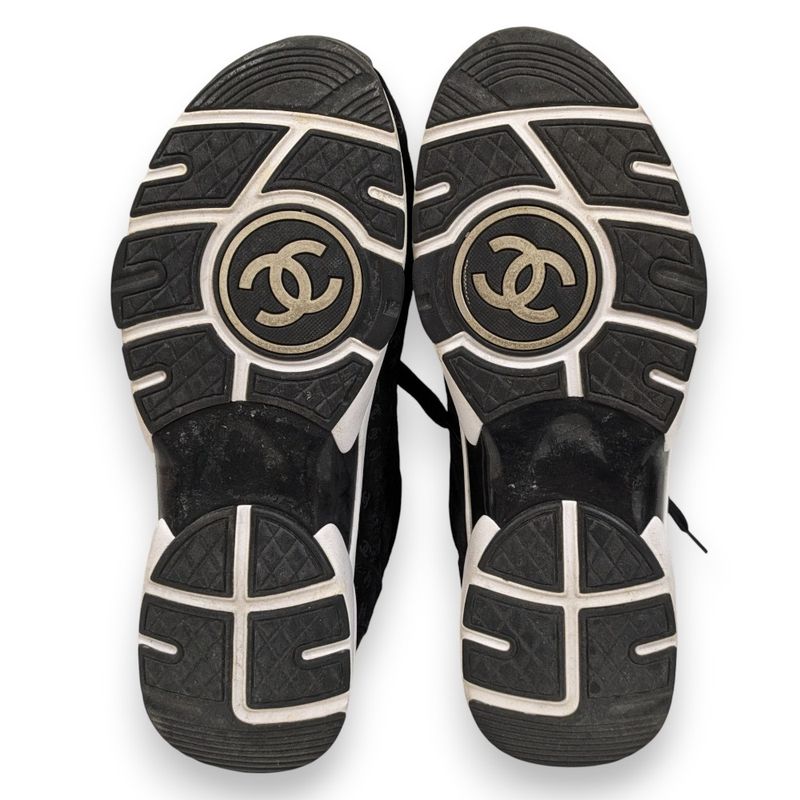 22aw Chanel Coco Mark Print Suede Sneakers G39292 Size 42 Approx 27cm (10.63in)