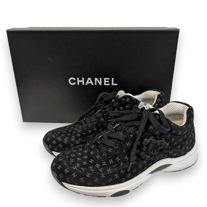 22aw Chanel Coco Mark Print Suede Sneakers G39292 Size 42 Approx 27cm (10.63in)