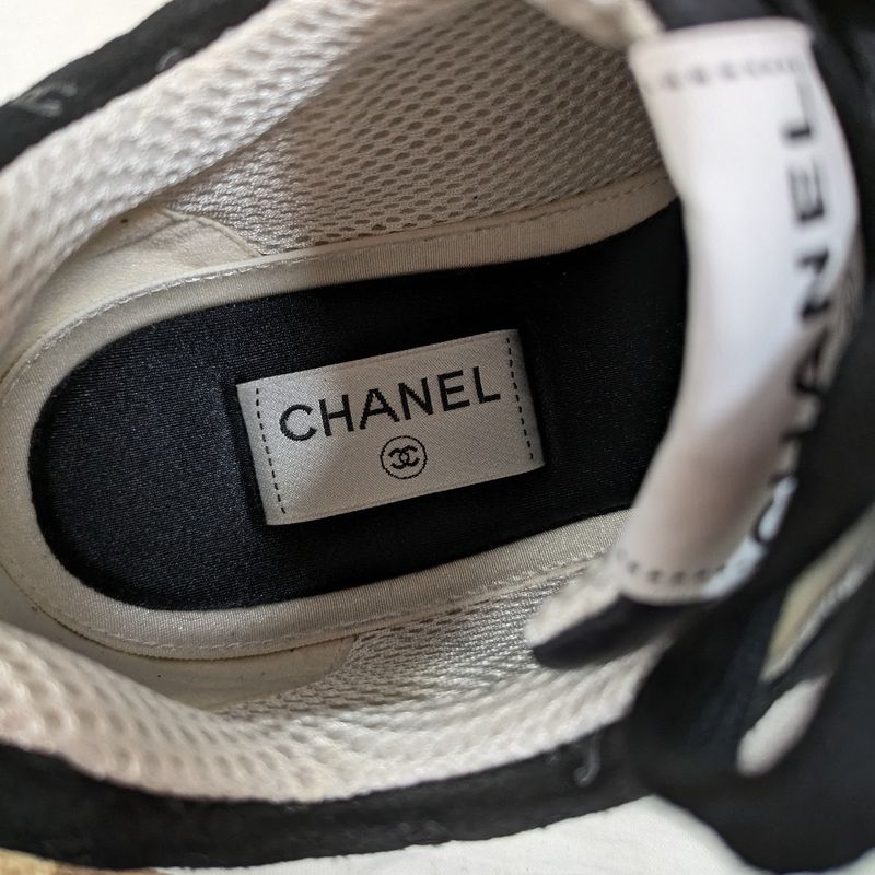 22aw Chanel Coco Mark Print Suede Sneakers G39292 Size 42 Approx 27cm (10.63in)