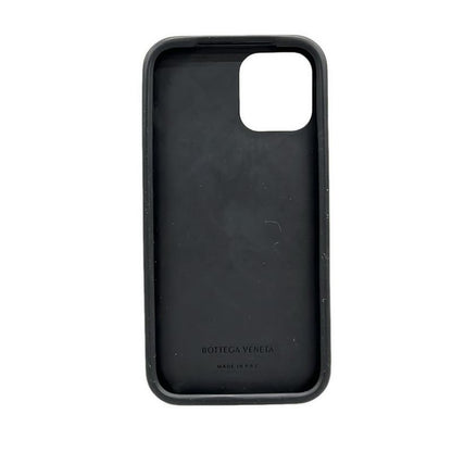 Bottega Veneta Cell Phone Case in Maxi Intrecciato Black