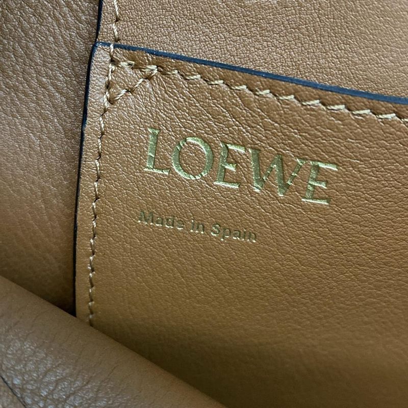 Loewe Tote Bag - Beige White and Brown Leather