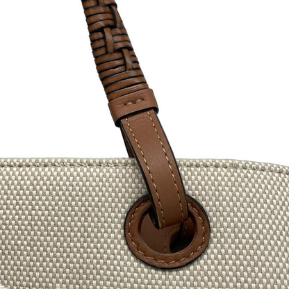 Loewe Tote Bag - Beige White and Brown Leather