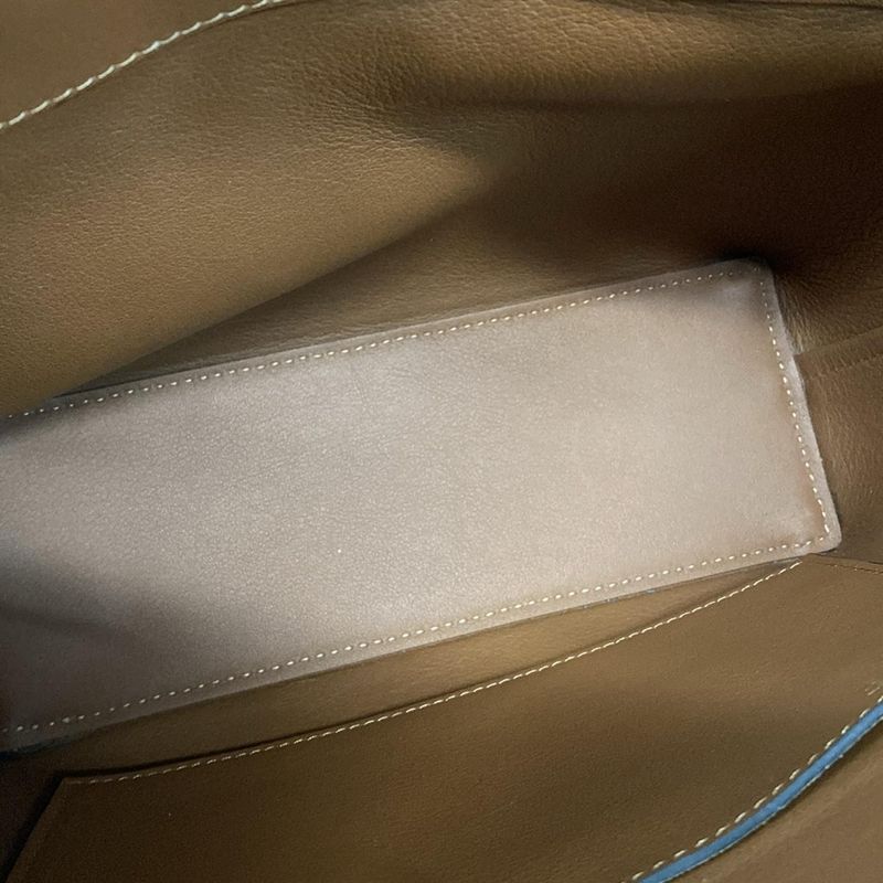 Loewe Tote Bag - Beige White and Brown Leather