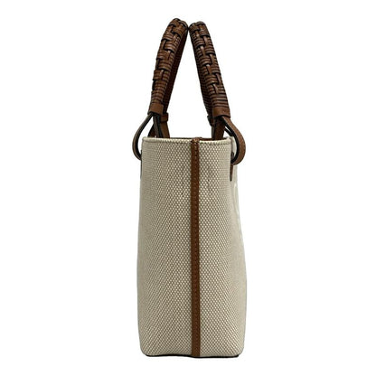 Loewe Tote Bag - Beige White and Brown Leather