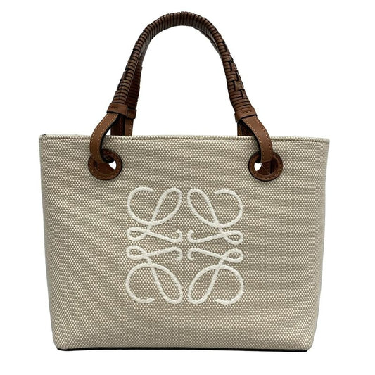 Loewe Tote Bag - Beige White and Brown Leather