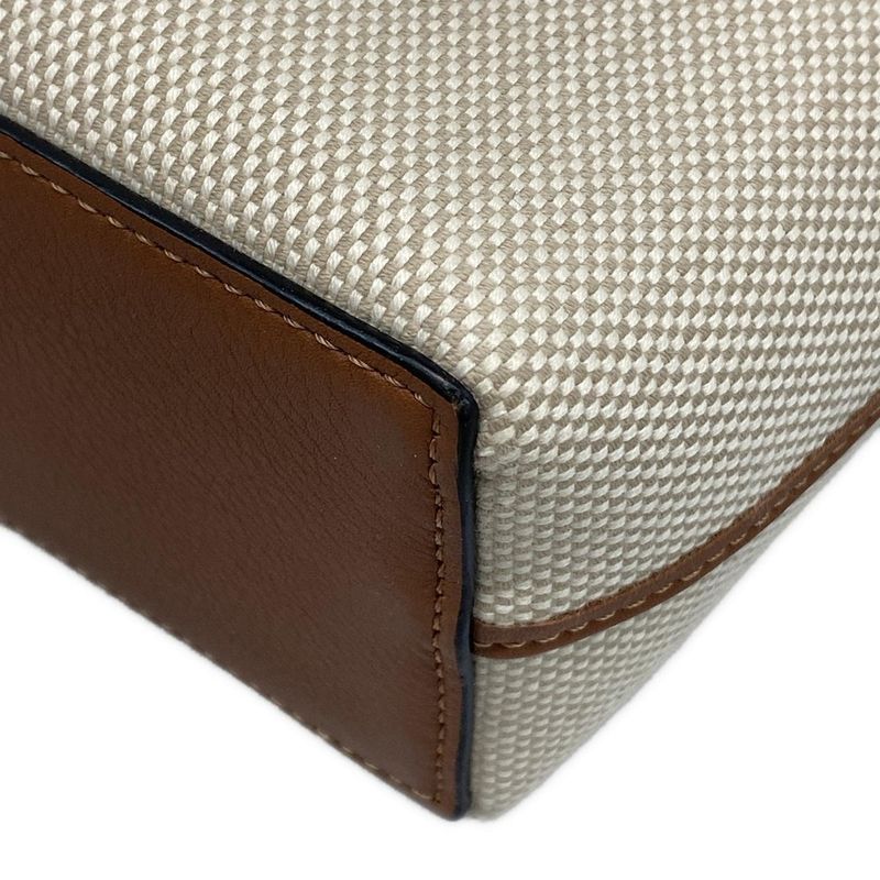 Loewe Tote Bag - Beige White and Brown Leather
