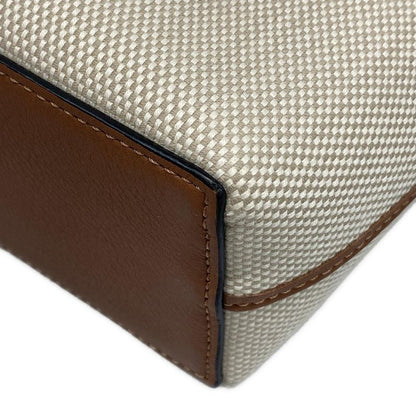 Loewe Tote Bag - Beige White and Brown Leather