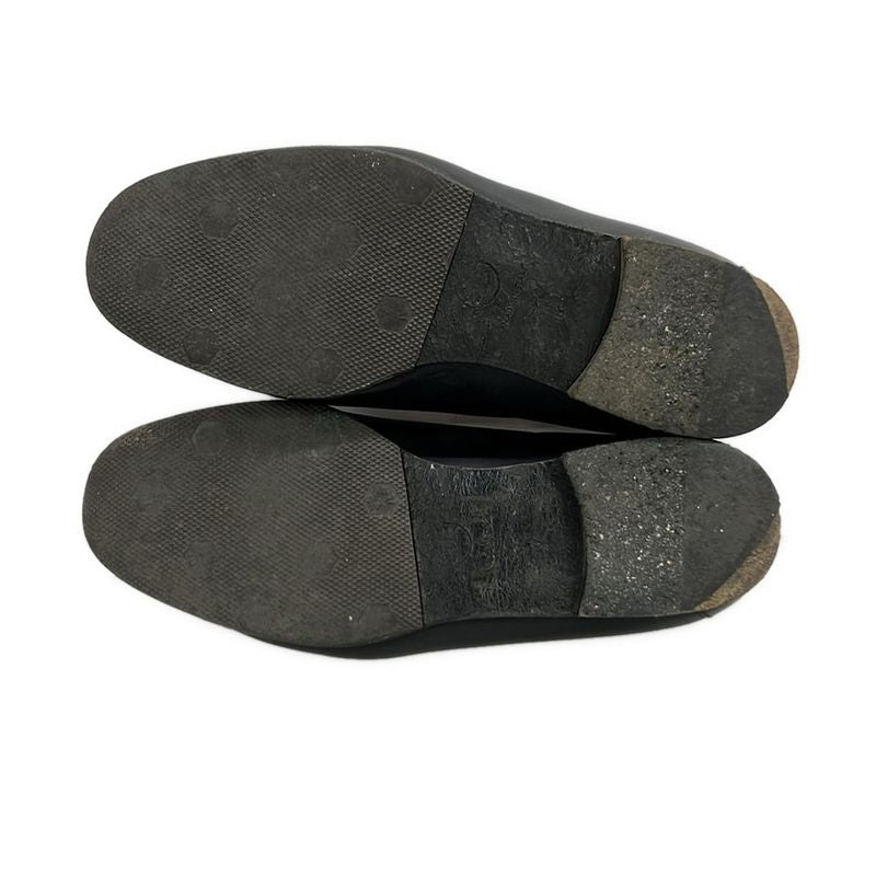 Chanel Flat Shoes 35 Ladies Black Coco Stitch Outsole Reupholstered Leather