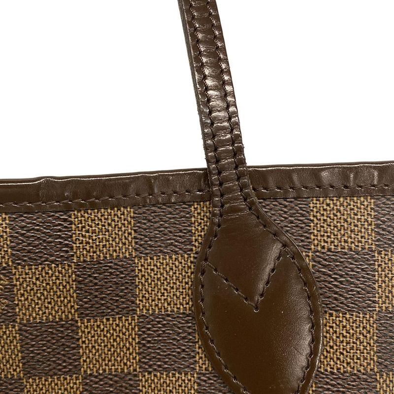 Louis Vuitton Damier Neverfull PM N51109 Ebène Tote Bag