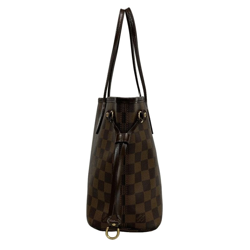 Louis Vuitton Damier Neverfull PM N51109 Ebène Tote Bag