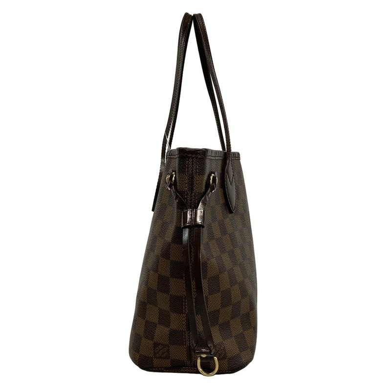 Louis Vuitton Damier Neverfull PM N51109 Ebène Tote Bag