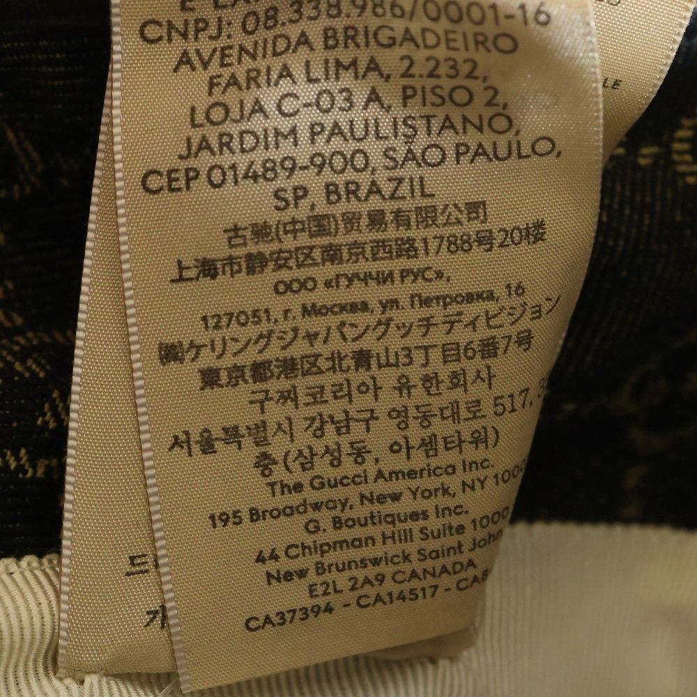 Gucci GG Canvas Denim Bucket Hat Hat Black 576371 3haf8