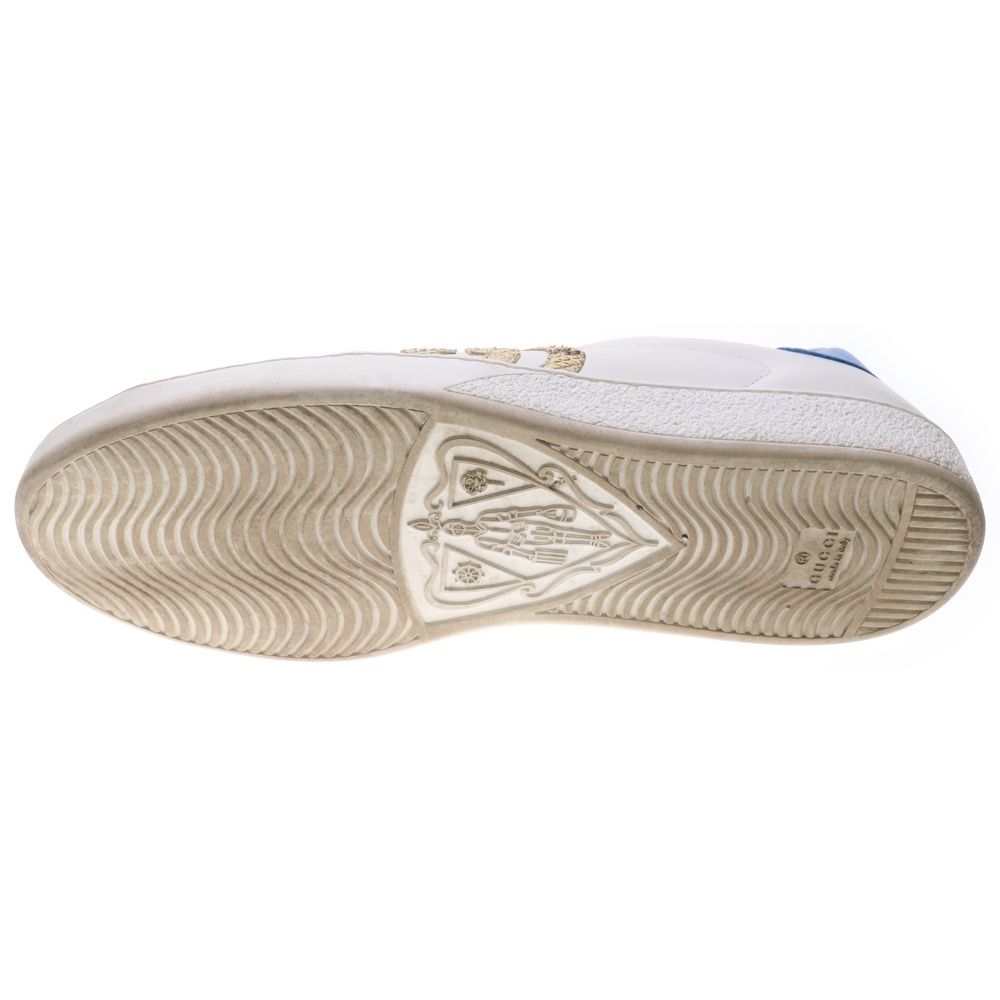 Gucci Interlocking G Leather Low Cut Sneakers White