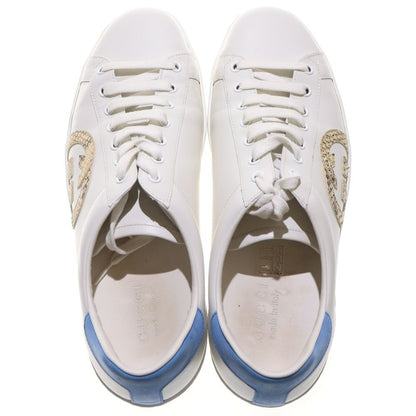 Gucci Interlocking G Leather Low Cut Sneakers White