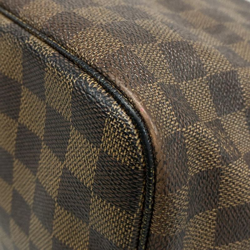 Louis Vuitton Damier Neverfull MM N51105 Ebène Tote Bag