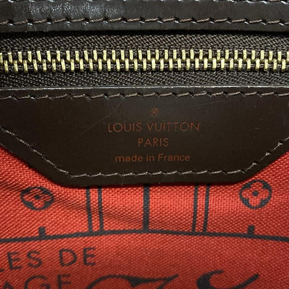 Louis Vuitton Damier Neverfull MM N51105 Ebène Tote Bag