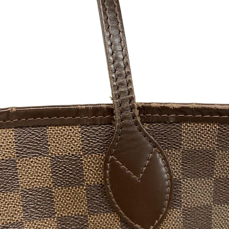 Louis Vuitton Damier Neverfull MM N51105 Ebène Tote Bag