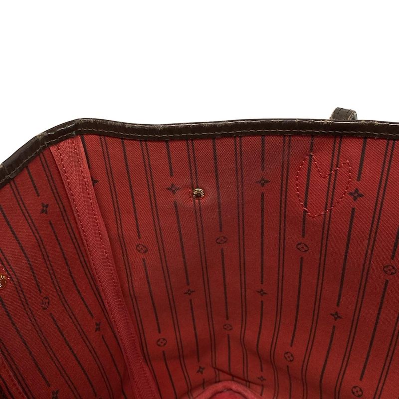 Louis Vuitton Damier Neverfull MM N51105 Ebène Tote Bag