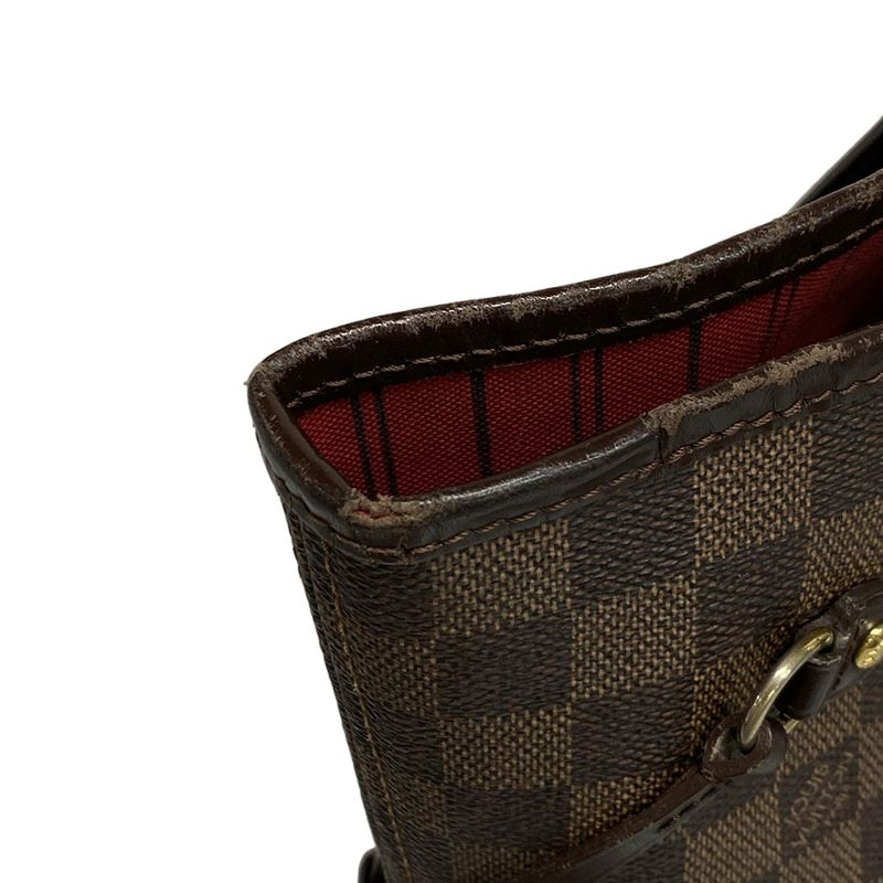 Louis Vuitton Damier Neverfull MM N51105 Ebène Tote Bag