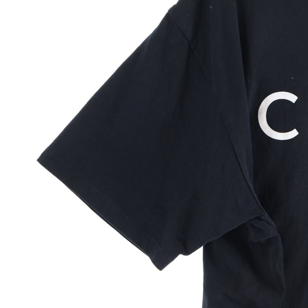 Celine 22aw Loose Fit Logo Print Short Sleeve T-Shirt Cut and Sewn Black