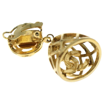 Chanel Birdcage Coco Mark Earring Gold