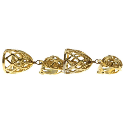 Chanel Birdcage Coco Mark Earring Gold