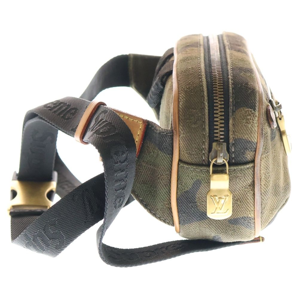 Louis Vuitton × Supreme Supreme Bum Bag PM Camo Canvas Leather Body Bag Waist