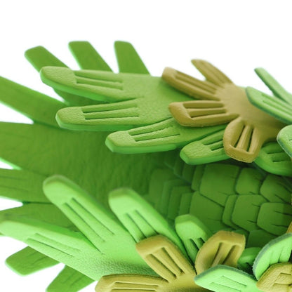 Loewe Charm Parakeet Motif Bird Green Leather Green