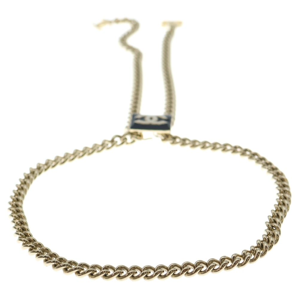 Chanel Cocomark Chain Belt Gold GP B22a