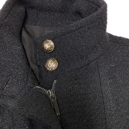 Chanel Coat Size 34 S Women - P50242 Black Long Sleeves (2014/2015) Tweed Coco