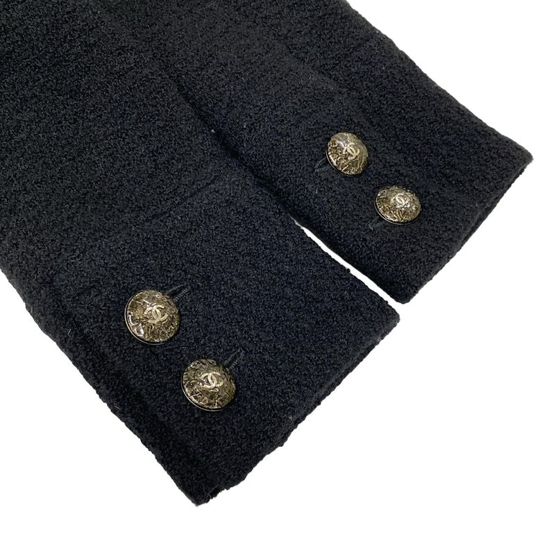 Chanel Coat Size 34 S Women - P50242 Black Long Sleeves (2014/2015) Tweed Coco