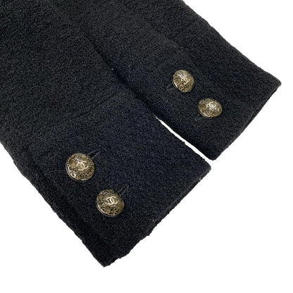 Chanel Coat Size 34 S Women - P50242 Black Long Sleeves (2014/2015) Tweed Coco