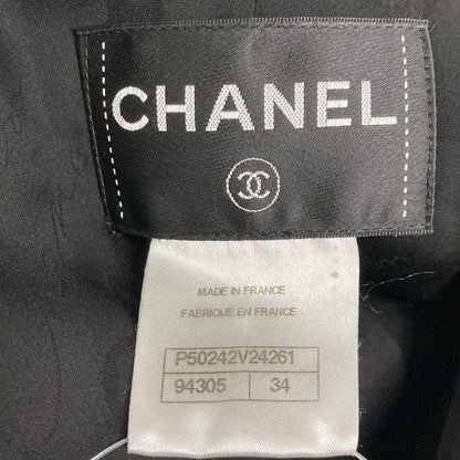 Chanel Coat Size 34 S Women - P50242 Black Long Sleeves (2014/2015) Tweed Coco