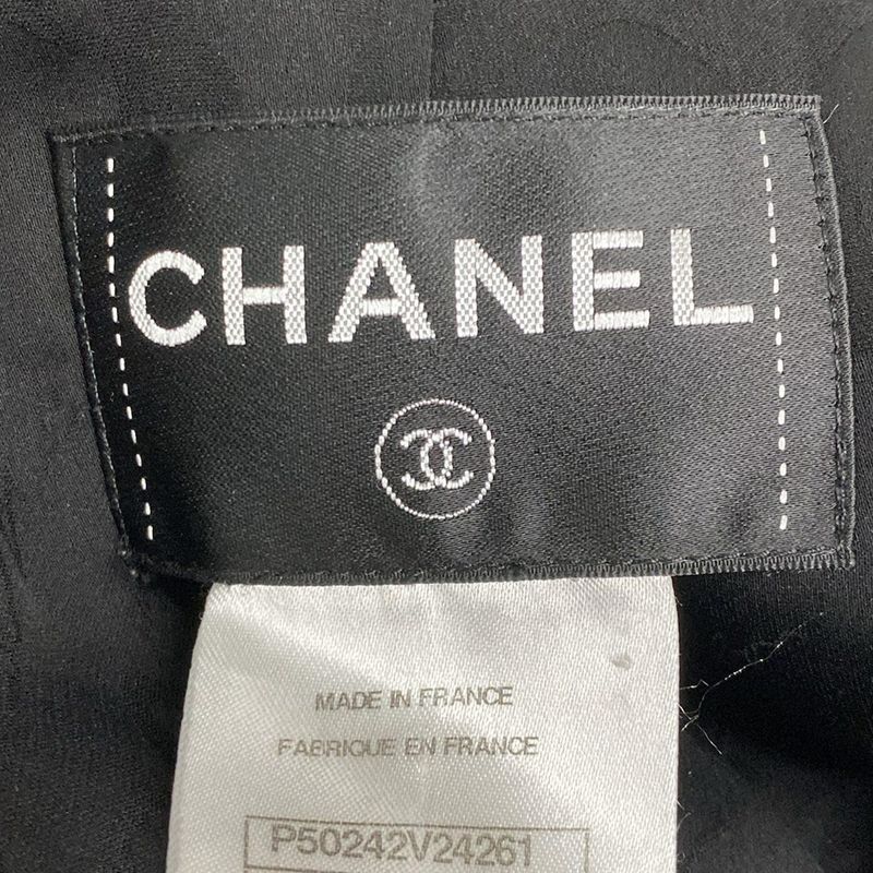 Chanel Coat Size 34 S Women - P50242 Black Long Sleeves (2014/2015) Tweed Coco
