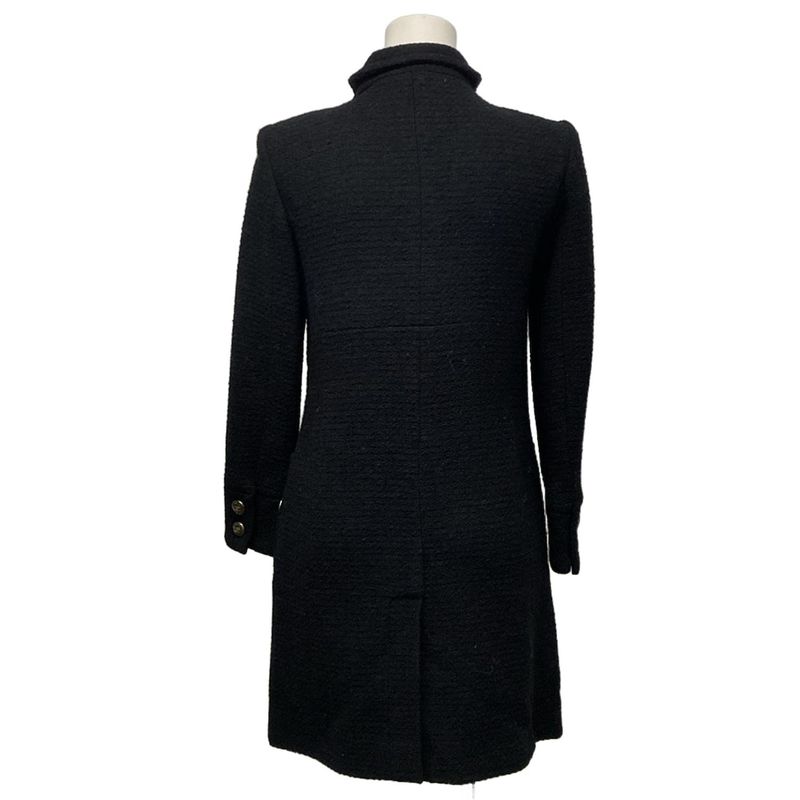 Chanel Coat Size 34 S Women - P50242 Black Long Sleeves (2014/2015) Tweed Coco