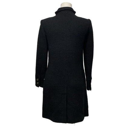 Chanel Coat Size 34 S Women - P50242 Black Long Sleeves (2014/2015) Tweed Coco