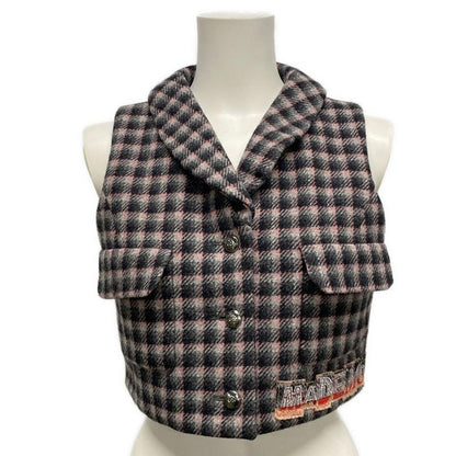 Chanel Vest Size 36 S Women - P71277 Pink X Grey X Black Wool