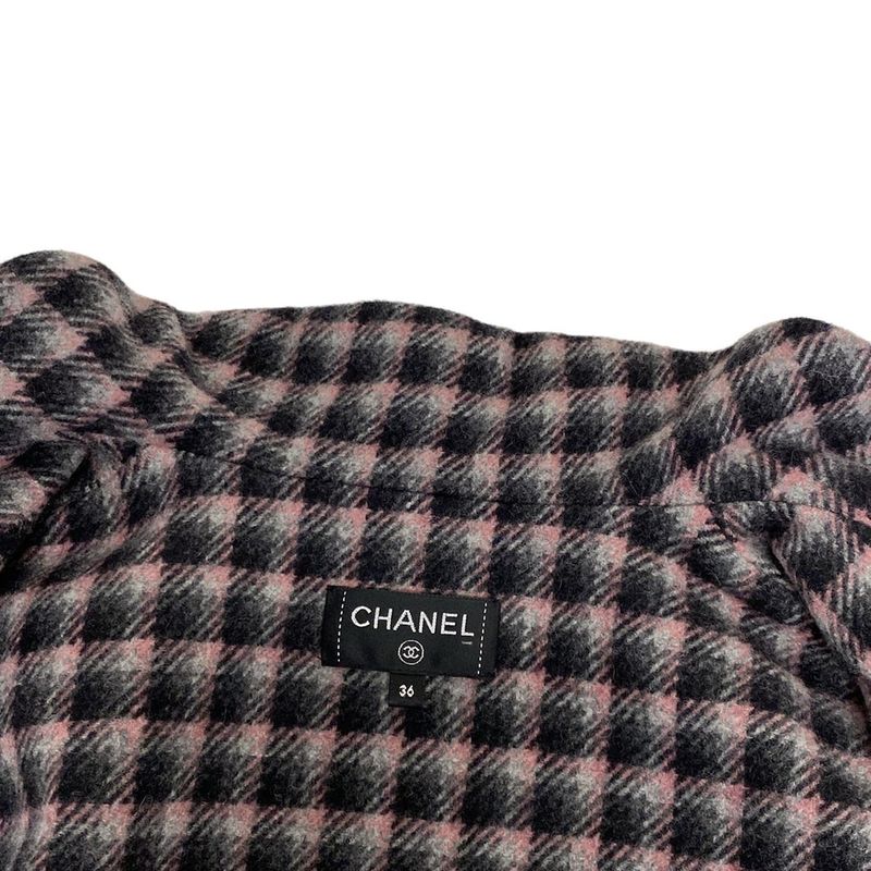 Chanel Vest Size 36 S Women - P71277 Pink X Grey X Black Wool