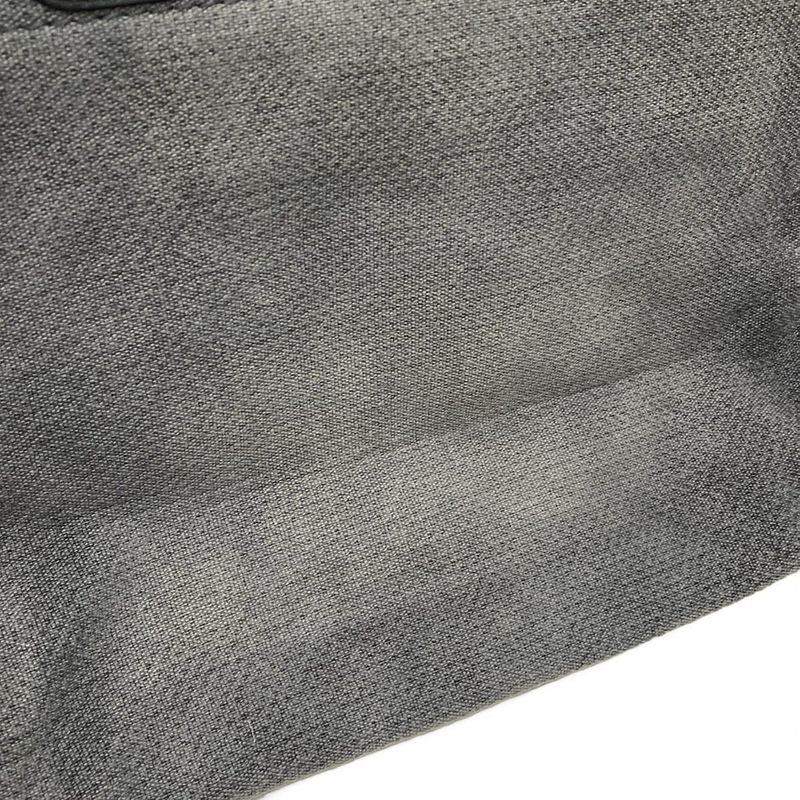 Chanel Tote Bag Deauville Line MM Gray X Black Chain Shoulder Silver Hardware