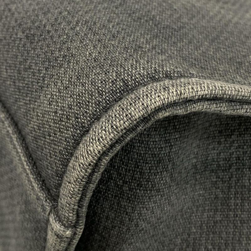 Chanel Tote Bag Deauville Line MM Gray X Black Chain Shoulder Silver Hardware