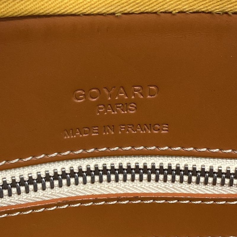 Goyard Business Bag Ambass Ade MM Briefcase Black and Brown Leather