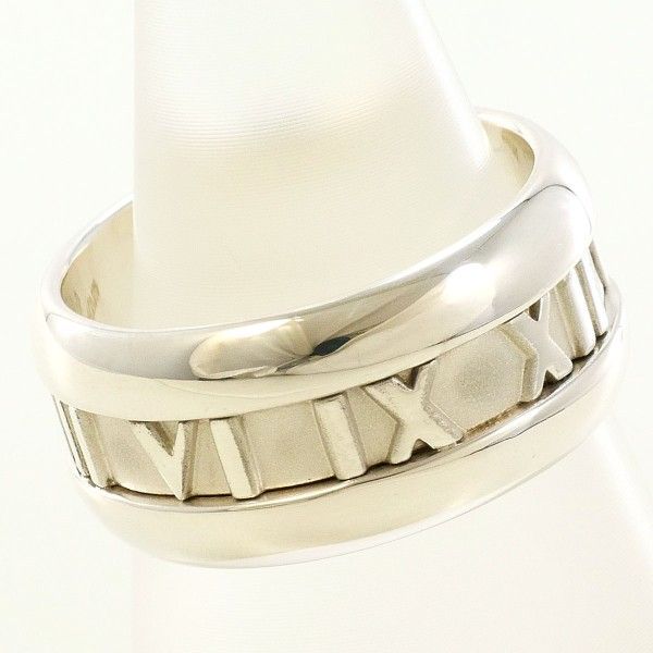 Tiffany & Co Atlas Silver Ring Size 12.5 Total Weight Approx 7.5g