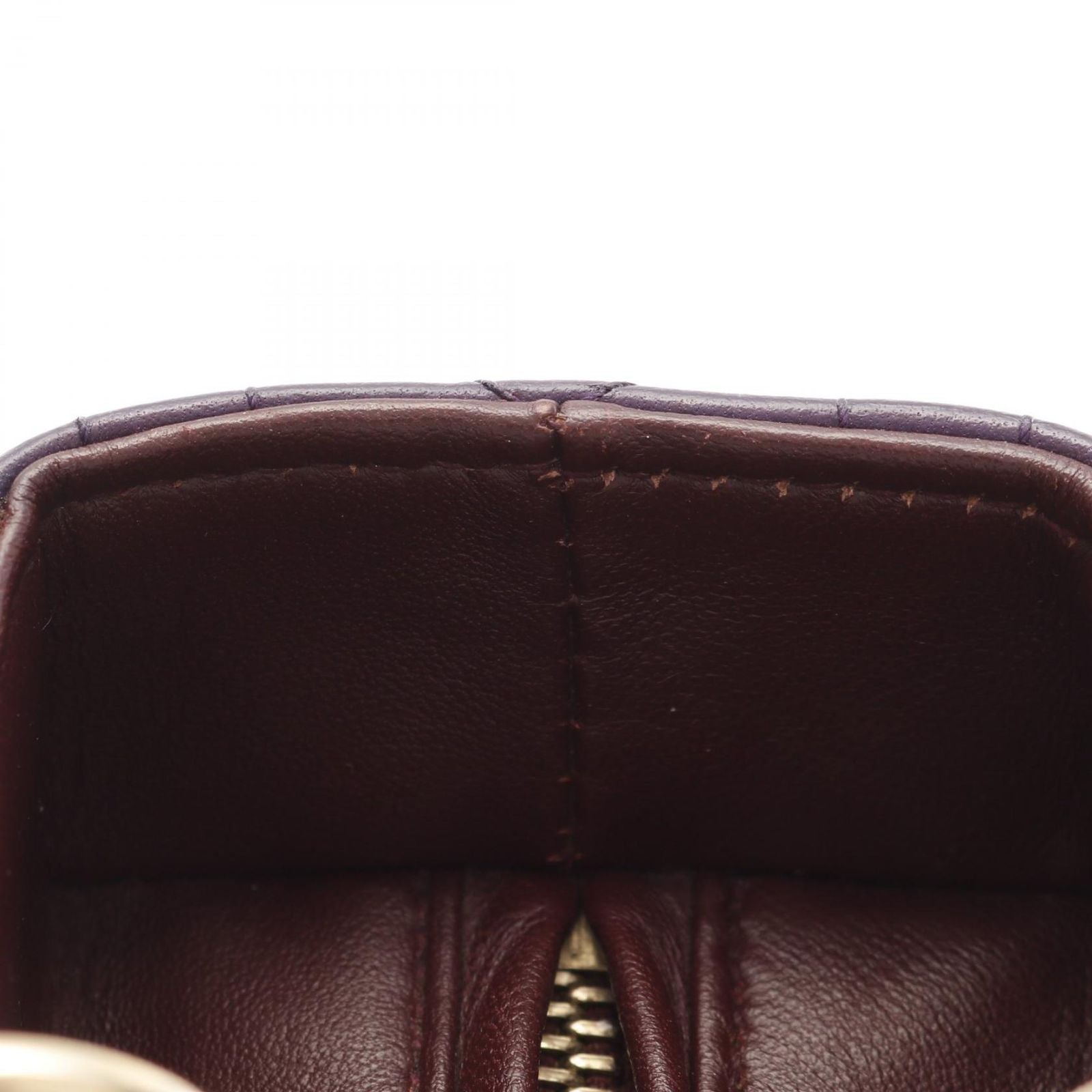 Dior Handbag Lady Dior Cannage Red/Purple/Wine Red Leather Lady Dior Cannage